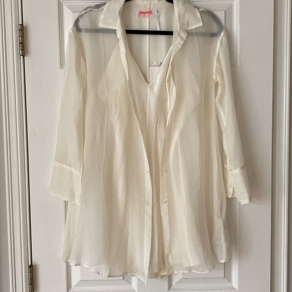 Free People Renata Slip Dress Set in Meridian Moon - Picture 7 of 12